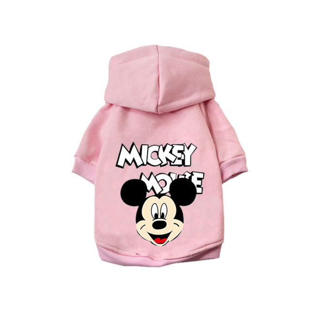 Disney Mickey Mouse cartoon Pet Dog Coat Pet Clothes Outdoor Dog Jacket Clothes Hoodie The Dog Face Breathable Small Medium Dog