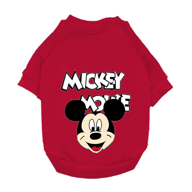 Disney Mickey Mouse cartoon Pet Dog Coat Pet Clothes Outdoor Dog Jacket Clothes Hoodie The Dog Face Breathable Small Medium Dog