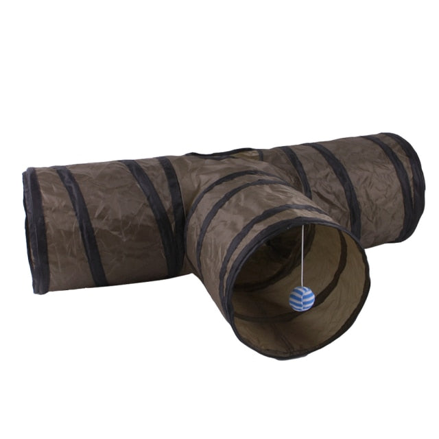 Indoor 2/3/4 5-way Collapsible Cat Tunnel Tube Kitty Tunnel Bored Cat Pet Toys Peek Hole Toy Cat Puppy Kitty Kitten Rabbit