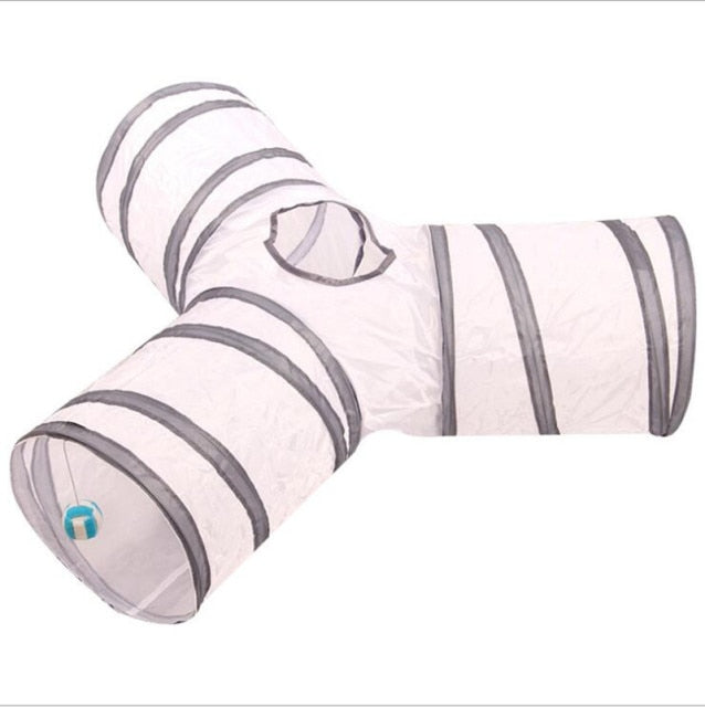 Indoor 2/3/4 5-way Collapsible Cat Tunnel Tube Kitty Tunnel Bored Cat Pet Toys Peek Hole Toy Cat Puppy Kitty Kitten Rabbit
