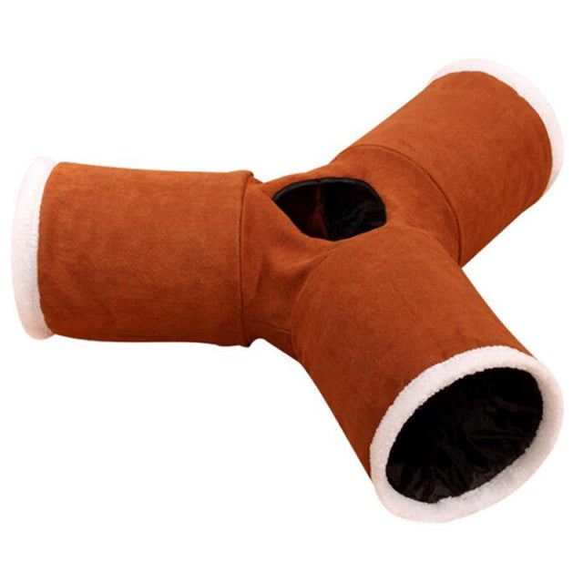 Indoor 2/3/4 5-way Collapsible Cat Tunnel Tube Kitty Tunnel Bored Cat Pet Toys Peek Hole Toy Cat Puppy Kitty Kitten Rabbit