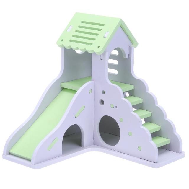 Soft Guinea Pig House Bed Cage for Hamster Pet Hamster House with Ladder Rabbit Nest Log Cabin Animal Sleeping Supply Pet Produt