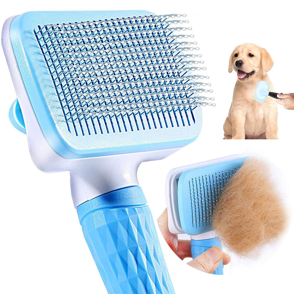 Dog Hair Remover Comb Cat Dog Hair Grooming And Care Brush For Long Hair Dog Pet Removes Hairs Cleaning Bath Brush Dog Supplies