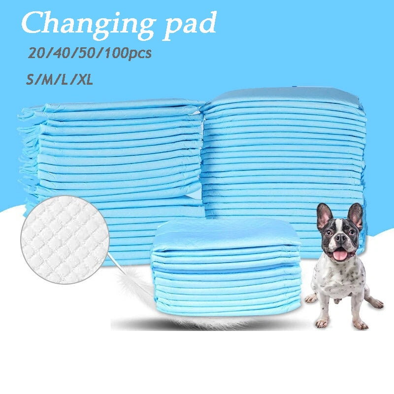 Absorbent Pet Diapers Dog Pee and Stool Training Puppy Disposable Changing Pad Pet Cleaning Supplies Rabbit Cage Accessories