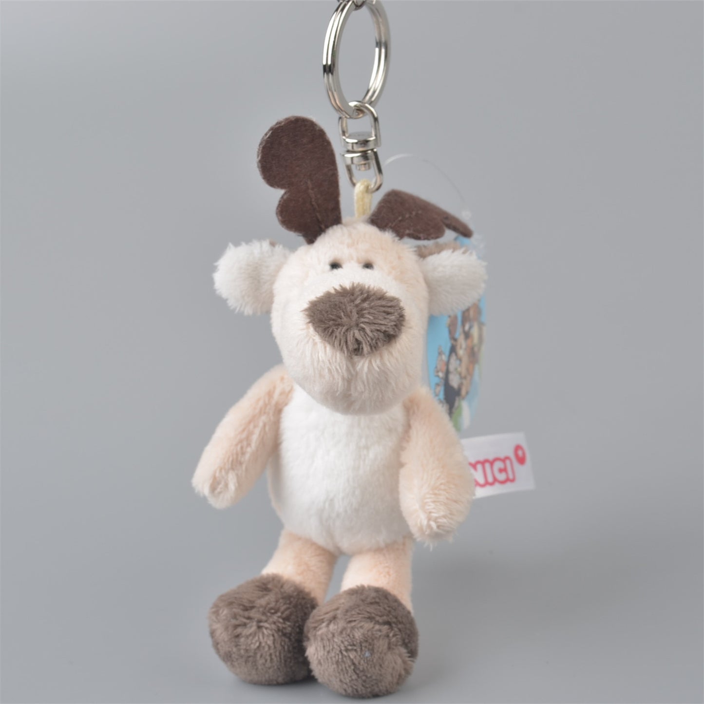 1 Pcs Zoo reindeer Milu deer Pendant Stuffed Plush Keyring holder Gift Animal Dolls Cartoon Doll Kids Birthday Free Shipping