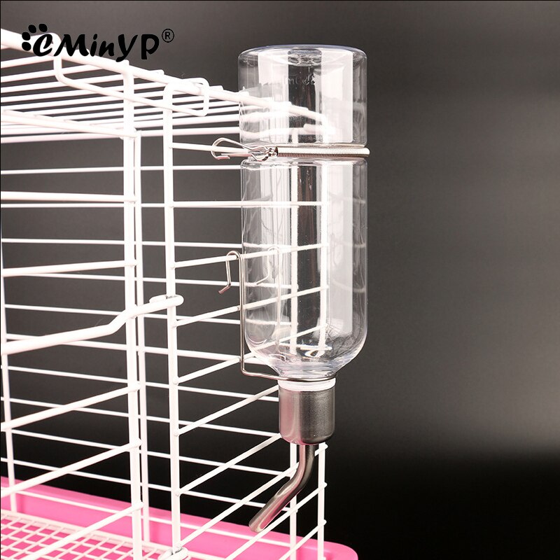 Plastic Hamster Drinking Bottle Cage Water Bottle Dispenser For Bunny Guinea Pig Rabbit Squirrel Small Pet Feeder 180ML/350ML