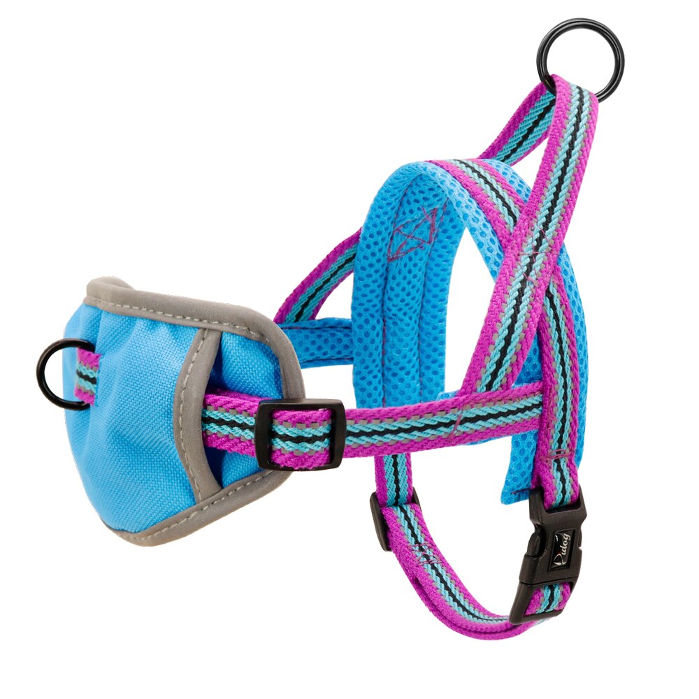 Nylon No Pull Dog Harness Durable Reflective Pet Harness Puppy Pitbull Harness Adjustable For Small Medium Large Dogs