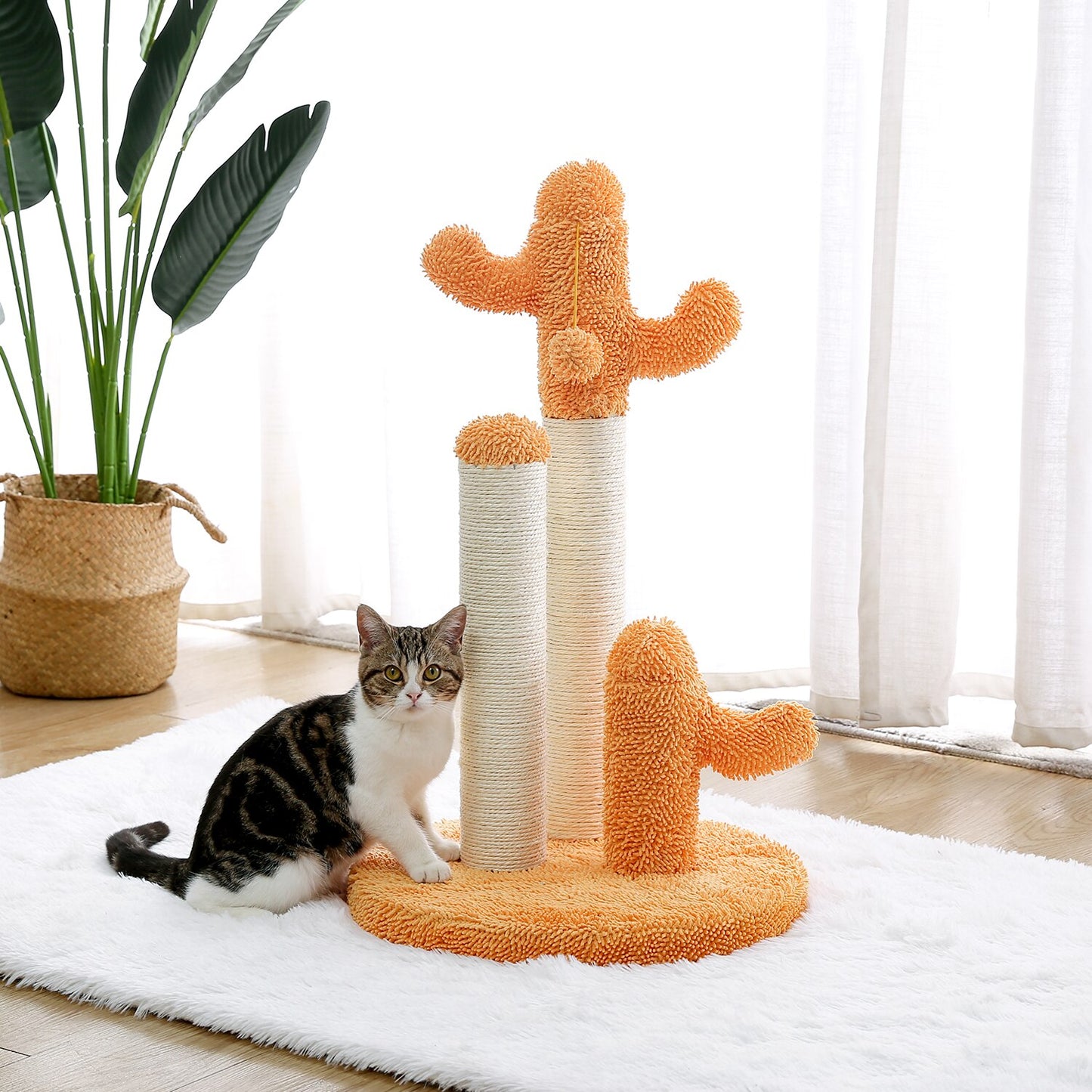 Cat Tree Condo Stair House Multi-Step Dog Stair for High Couch Bed Furniture Sisal Scratch Post for Cat Kitten Tower Wood Ladder