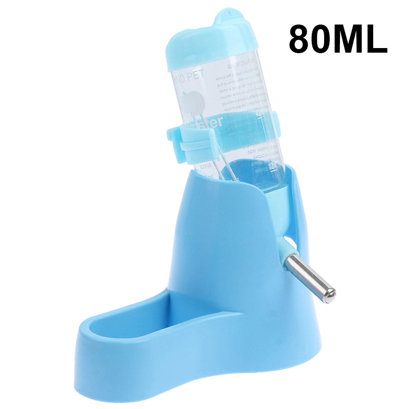 Hamster Water Bottle Small Pet Automatic Drinking Bottle Food Container Base Hanging Water Feeding Dispenser For Small Animal