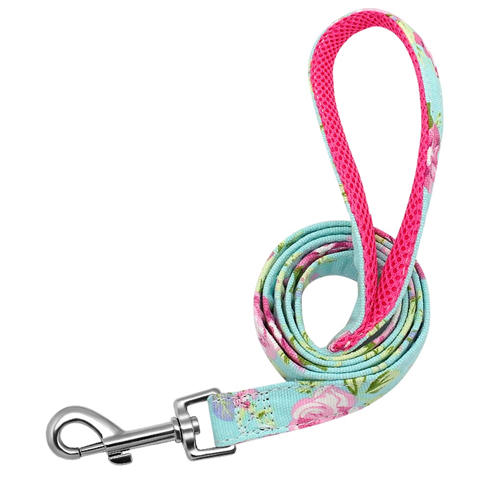 Heavy Duty Dog Leash Rope Nylon Printed Pet Dogs Walking Lead Leashes 120cm For Small Medium Large Dogs Cat Chihuahua Pitbull