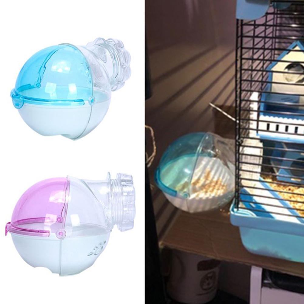 Hamster Toilet Hamster Mouse Gerbille Pet Bathroom Cage Box Bath Sand Room Toy Plastic House Transparent Small Pet Supplies