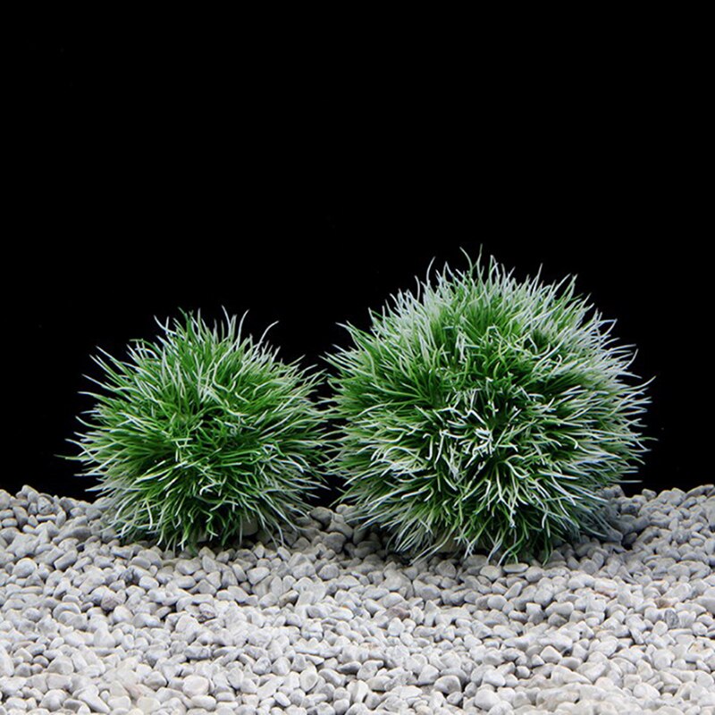 Aquarium Artificial Plastic Aquatic Plants Fish Tank Decor Water Grass Ball Plants For Aquarium Landscape Decoration Accessories