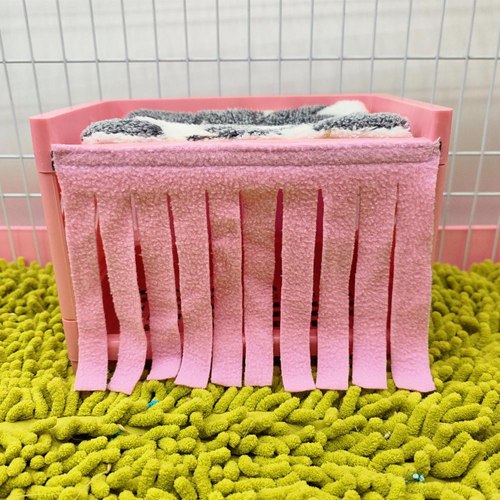 Hide House Bed Tassel Door Curtain Soft Comfortable Washable Small Animals Cage Accessories For Guinea Pig