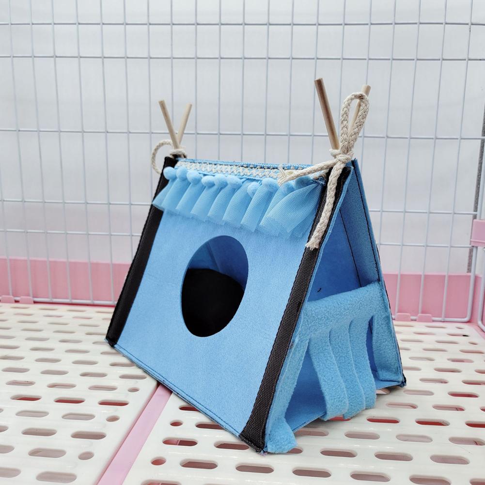 Pet Rabbit Tent House Hideout Hamster Nest Corner Hideaway For Squirrel Gliding Chinchilla Guinea Pig