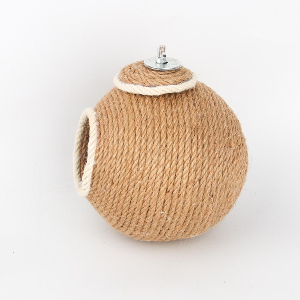 Bird Hanging Breeding Nest Coconut Shell Jute Twine Hand-woven Warm Cave For Parrot Hamster Squirrel