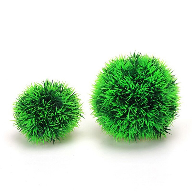 Aquarium Artificial Plastic Aquatic Plants Fish Tank Decor Water Grass Ball Plants For Aquarium Landscape Decoration Accessories