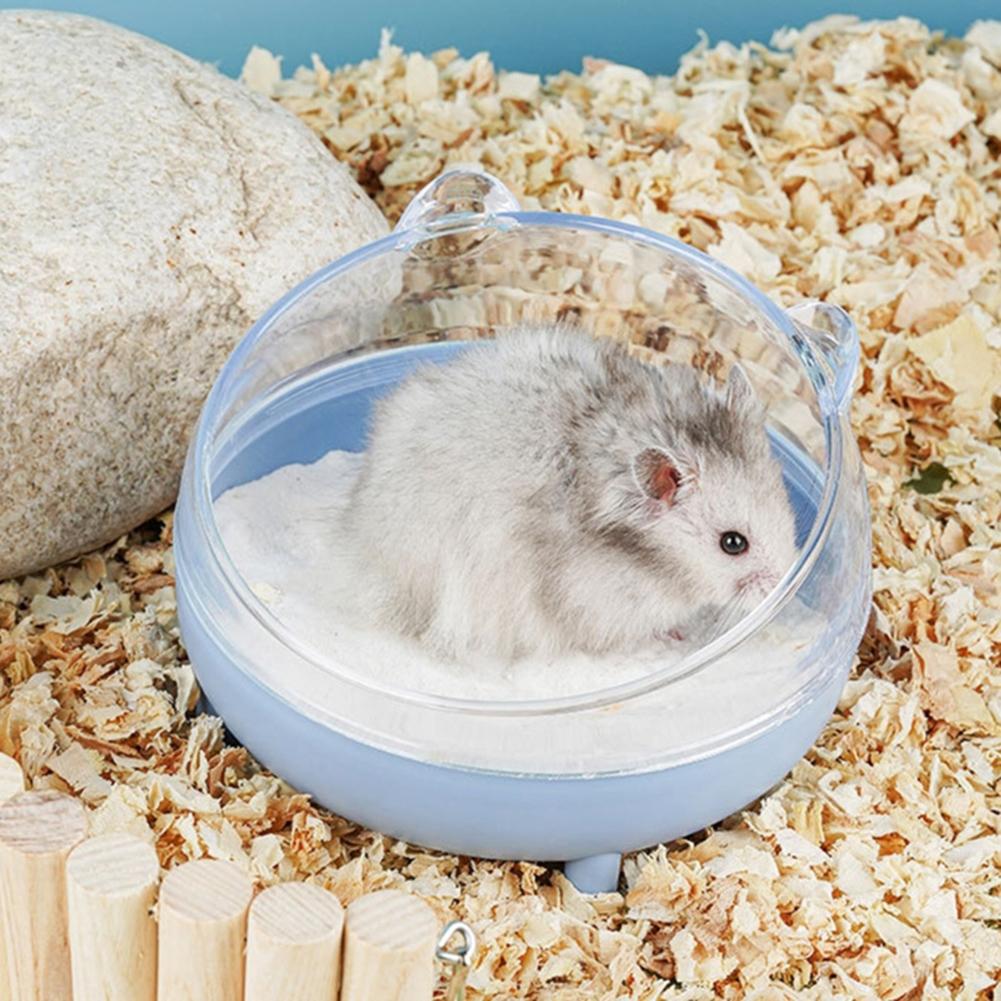 Hamster Transparent Bathing Tub Detachable Anti-splash Large Space Bathroom Sand Nest Pet Supplies