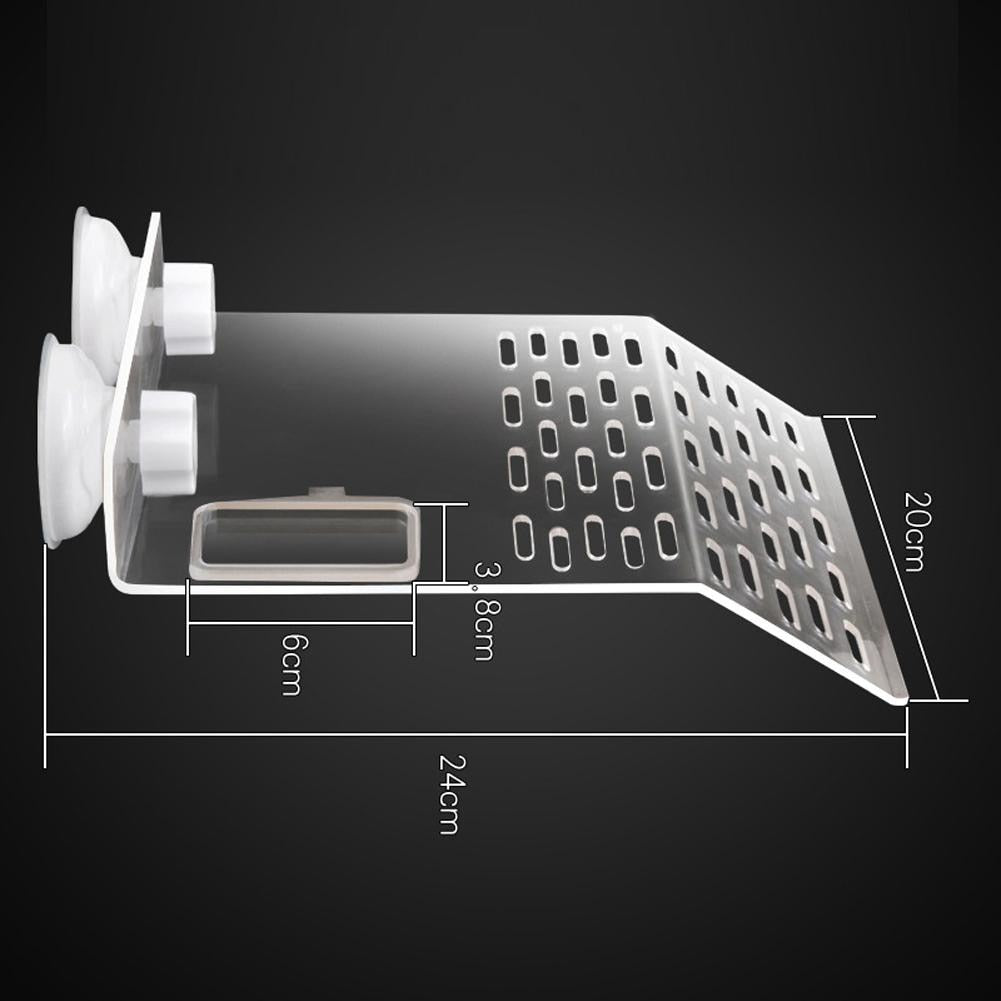 Transparent Turtle Basking Platform With Strong Suction Cups Tortoise Resting Terrace Fish Tank Aquarium Landscape Decoration
