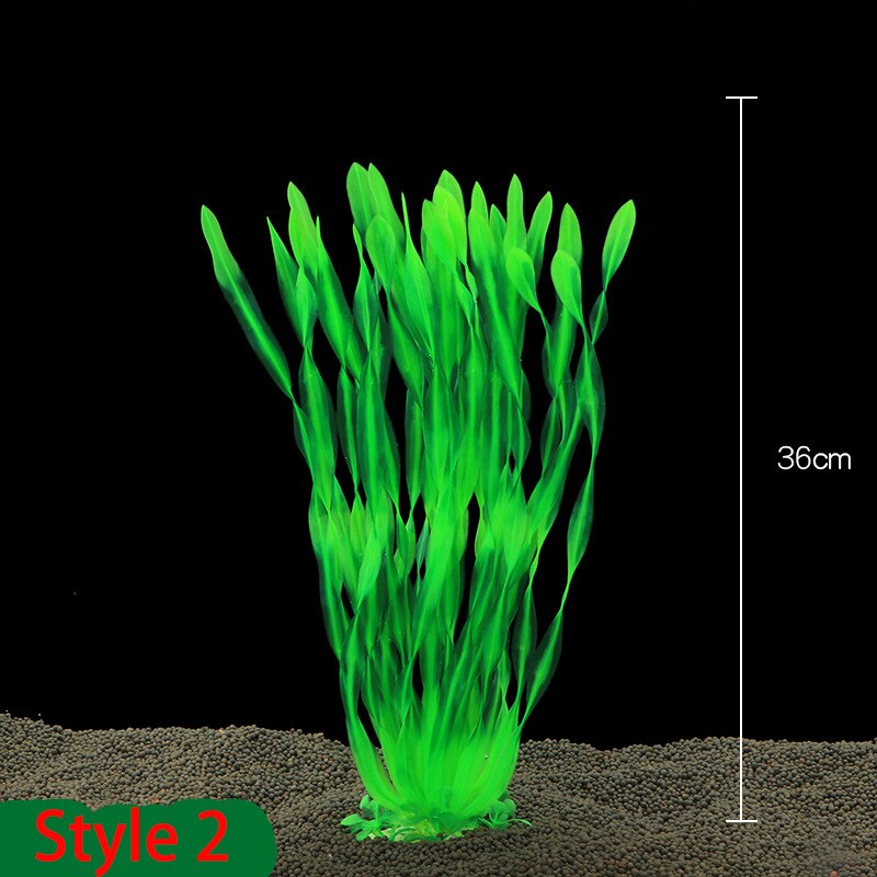 40cm Aquarium Plants Decor Grass Underwater Plastic Artificial Aquatic Plants Ornaments Fish Tank Aquarium Landscape Decoration