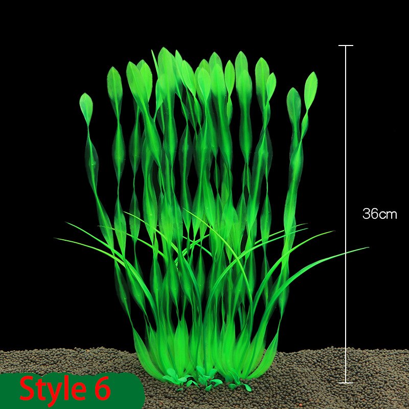 40cm Aquarium Plants Decor Grass Underwater Plastic Artificial Aquatic Plants Ornaments Fish Tank Aquarium Landscape Decoration