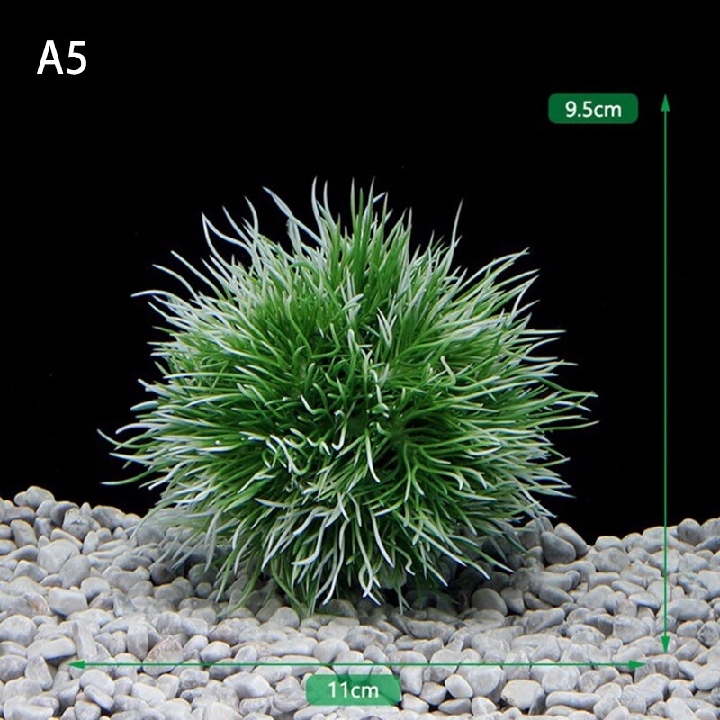 Aquarium Artificial Plastic Aquatic Plants Fish Tank Decor Water Grass Ball Plants For Aquarium Landscape Decoration Accessories