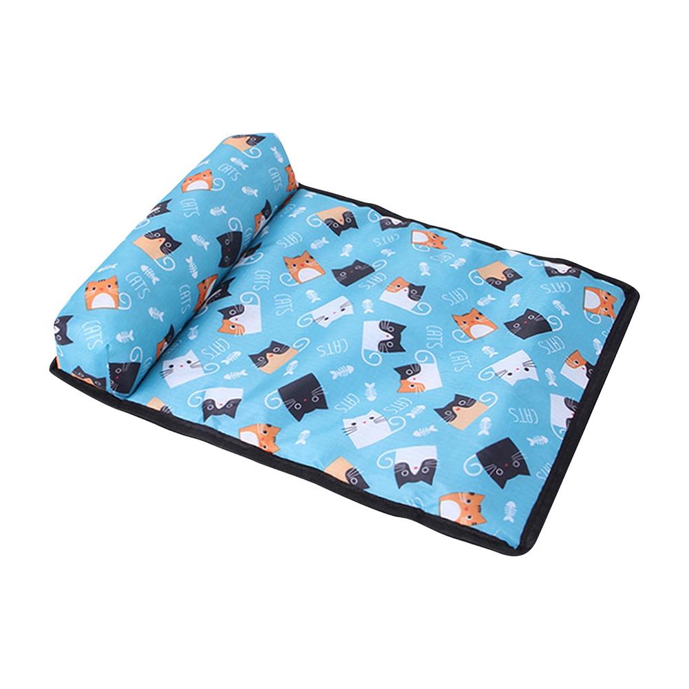 Pet Pillow Cooling Mat Pad Summer Dogs Cats Ice Silk Cooling Blanket Cushion Pet Sofa Kitten Puppy Camp Washable Mats Supplies