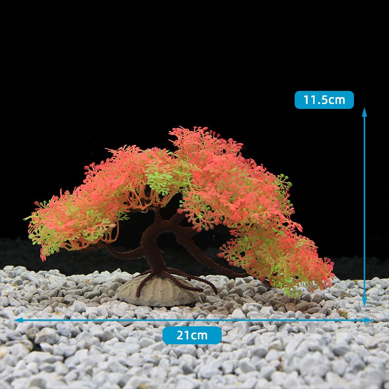 11.5cm Artificial Pine Fake Trees Plants Fish Tank Decorations Landscaping Ornaments Plastic Underwater Bonsai Aquarium Supplies