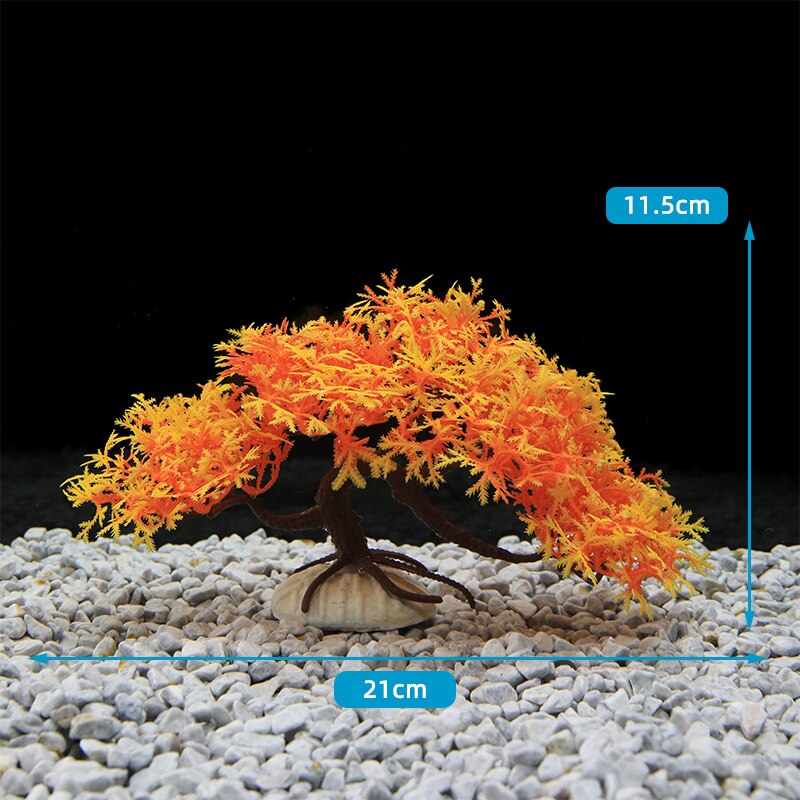 11.5cm Artificial Pine Fake Trees Plants Fish Tank Decorations Landscaping Ornaments Plastic Underwater Bonsai Aquarium Supplies