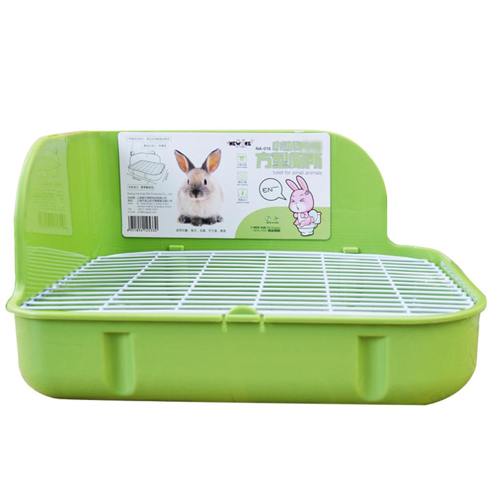 Pet Rabbit Square Toilet Potty Trainer Cleaning Supplies For Small Animals Chinchilla Guinea Pig