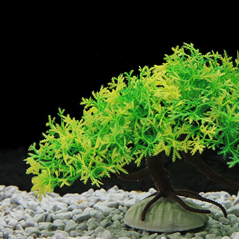 11.5cm Artificial Pine Fake Trees Plants Fish Tank Decorations Landscaping Ornaments Plastic Underwater Bonsai Aquarium Supplies