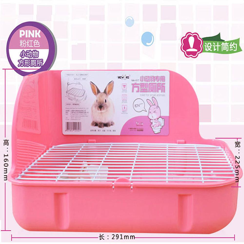 Pet Rabbit Square Toilet Potty Trainer Cleaning Supplies For Small Animals Chinchilla Guinea Pig