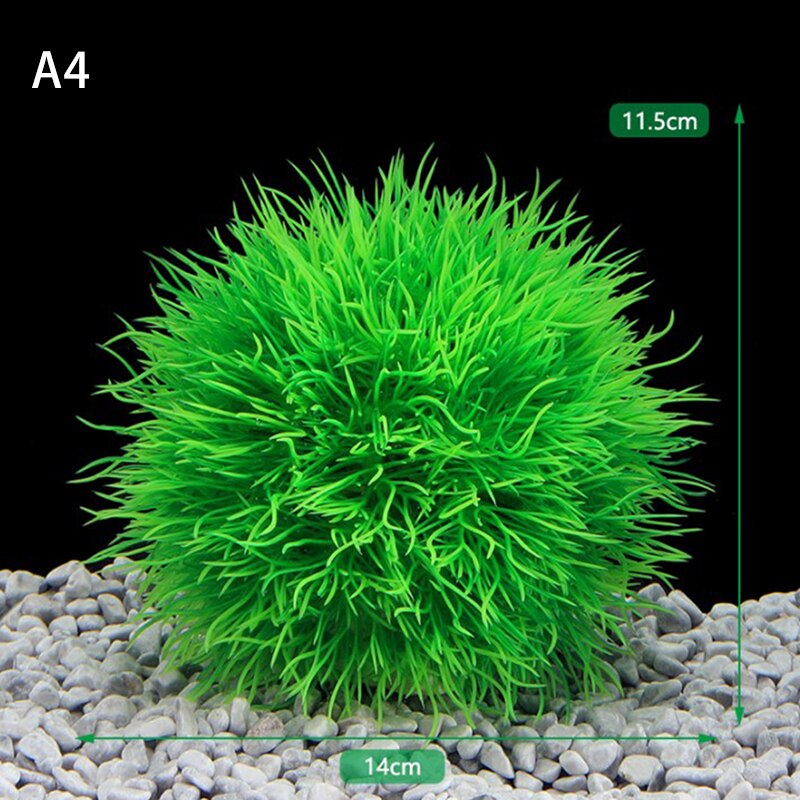 Aquarium Artificial Plastic Aquatic Plants Fish Tank Decor Water Grass Ball Plants For Aquarium Landscape Decoration Accessories