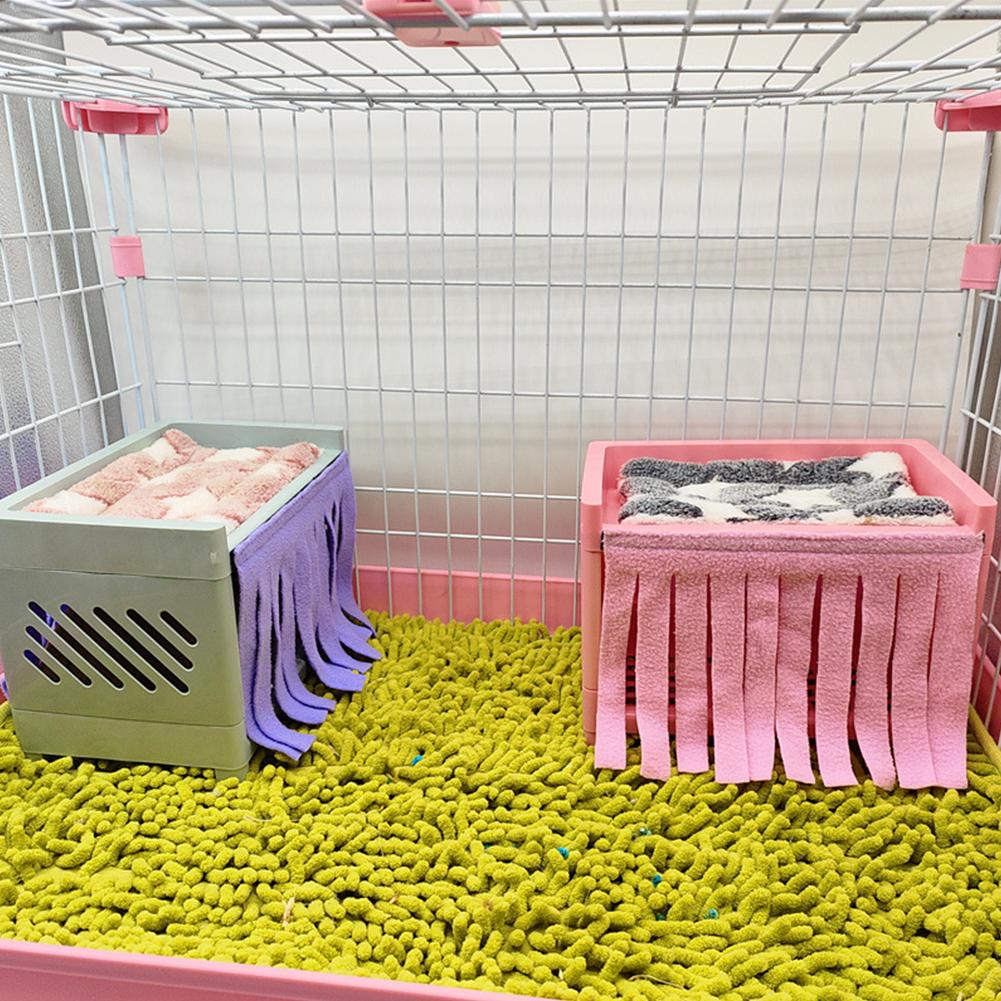 Hide House Bed Tassel Door Curtain Soft Comfortable Washable Small Animals Cage Accessories For Guinea Pig