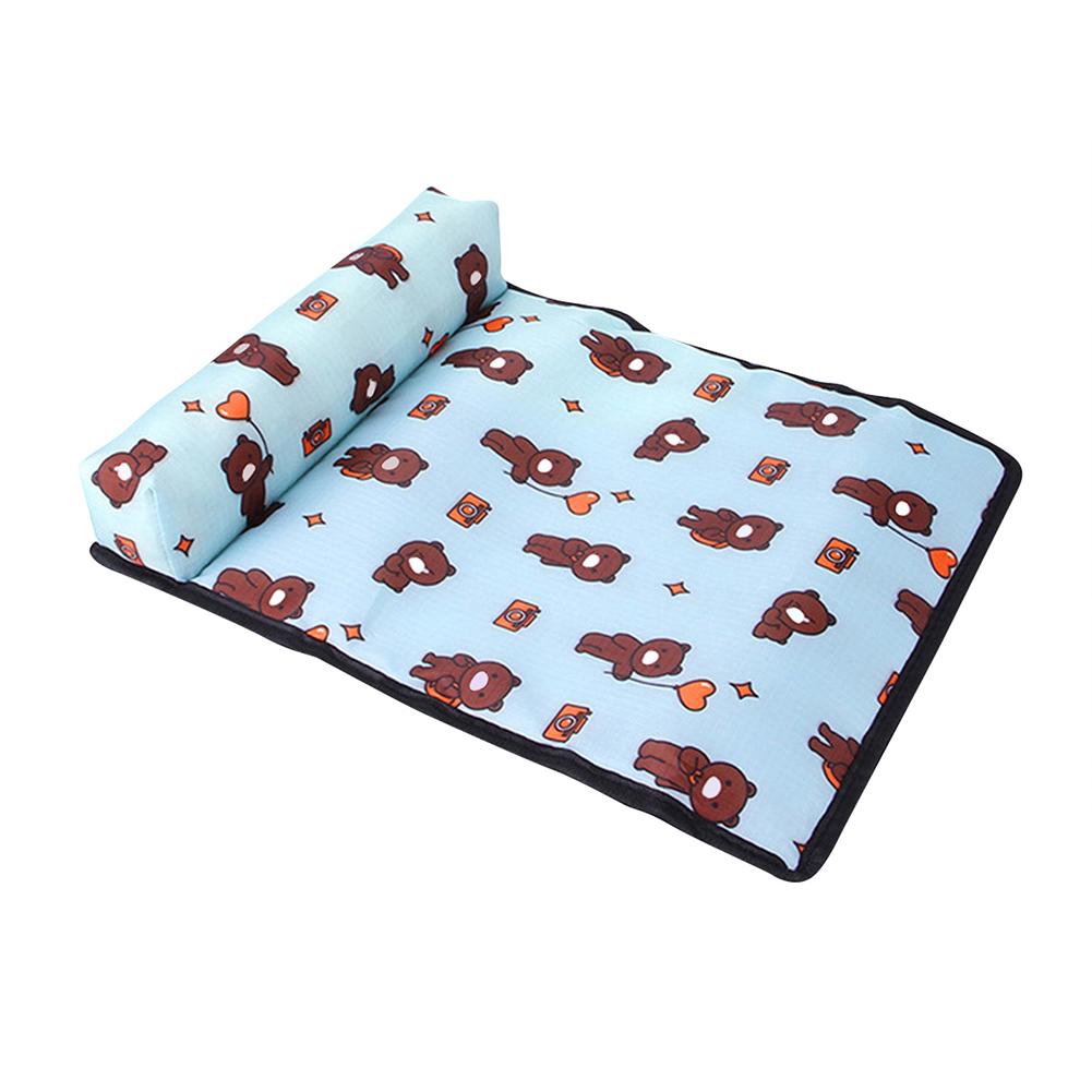 Pet Pillow Cooling Mat Pad Summer Dogs Cats Ice Silk Cooling Blanket Cushion Pet Sofa Kitten Puppy Camp Washable Mats Supplies