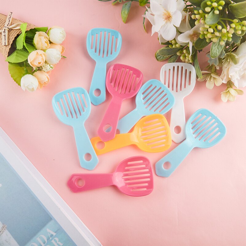 Hamster Bathing Sand Scoop Plastic Cute Sand Shovel Litter Scoop For Small Pets Animal Bathtub Black Bear Hamsters Gerbil Mouse