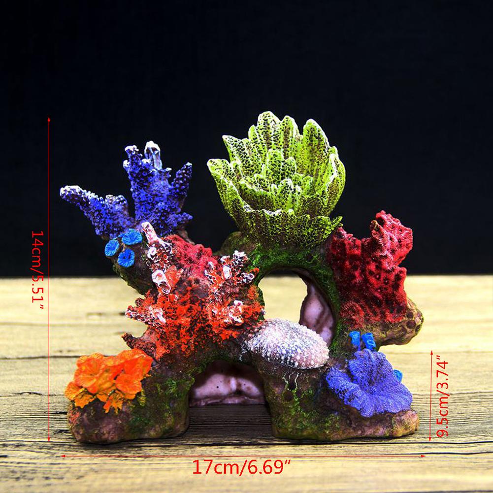 Resin Coral Reef Ornament Underwater World Decoration Environments Aquarium Fish Tank Landscaping Decor