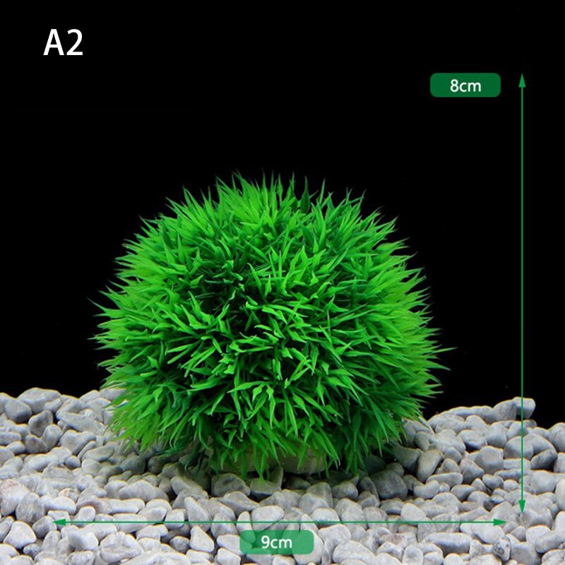 Aquarium Artificial Plastic Aquatic Plants Fish Tank Decor Water Grass Ball Plants For Aquarium Landscape Decoration Accessories