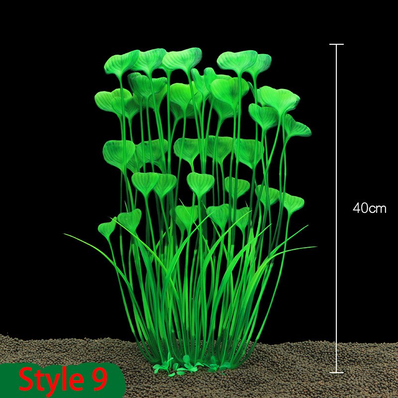 40cm Aquarium Plants Decor Grass Underwater Plastic Artificial Aquatic Plants Ornaments Fish Tank Aquarium Landscape Decoration