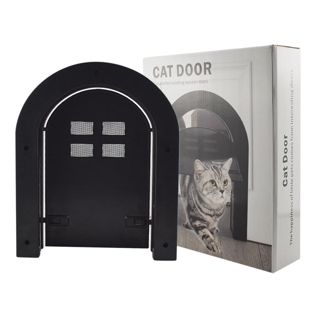 Pet Cat Dog Screen Door Free Entry Magnetic Door With Window Pet Accessories Suitable For Wooden Door