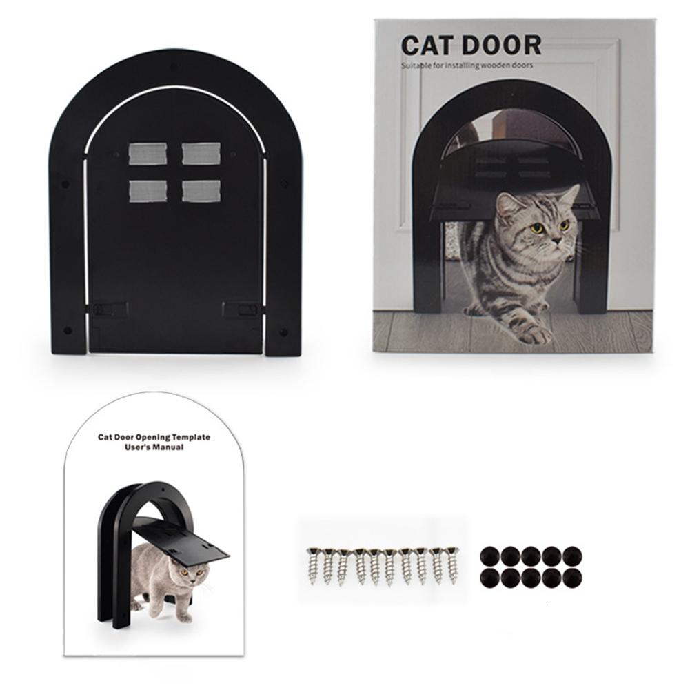 Pet Cat Dog Screen Door Free Entry Magnetic Door With Window Pet Accessories Suitable For Wooden Door