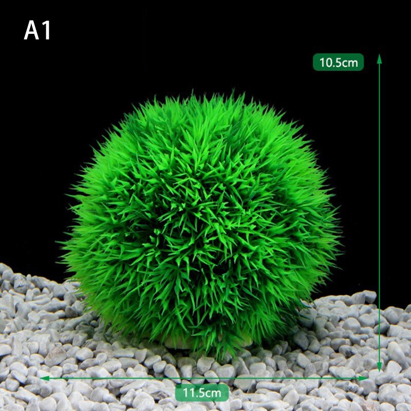 Aquarium Artificial Plastic Aquatic Plants Fish Tank Decor Water Grass Ball Plants For Aquarium Landscape Decoration Accessories