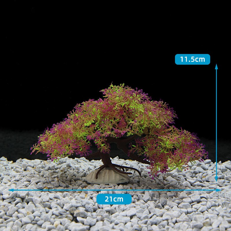 11.5cm Artificial Pine Fake Trees Plants Fish Tank Decorations Landscaping Ornaments Plastic Underwater Bonsai Aquarium Supplies