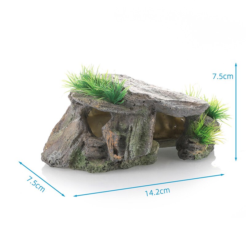 Reptile Fish Tank Hideout Turtle Reptile Basking Hide Hideout Turtle Cave Tank Accessories For Reptiles Lizards Turtles Fish