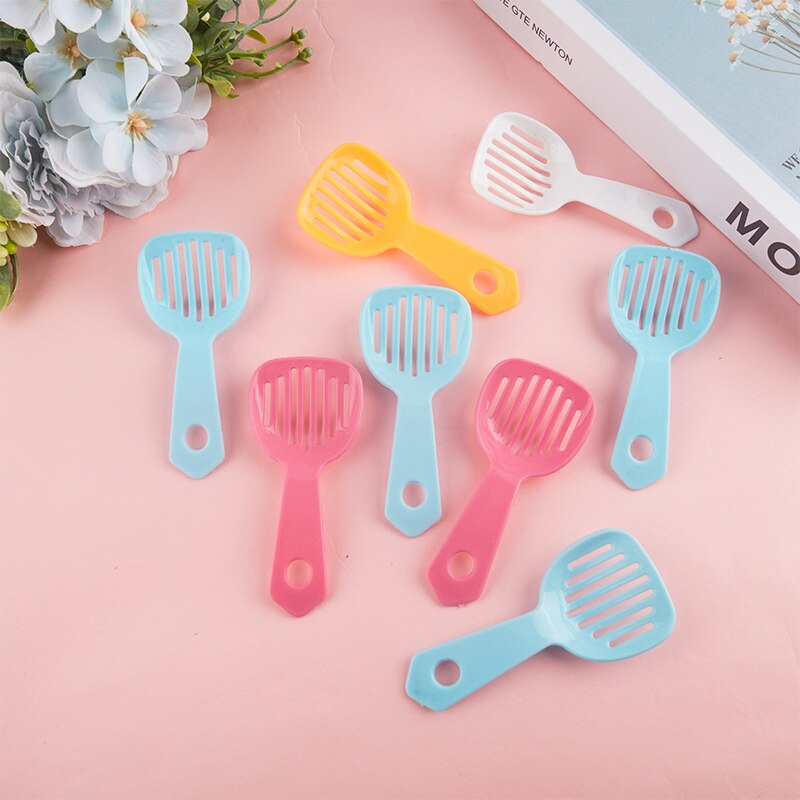 Hamster Bathing Sand Scoop Plastic Cute Sand Shovel Litter Scoop For Small Pets Animal Bathtub Black Bear Hamsters Gerbil Mouse