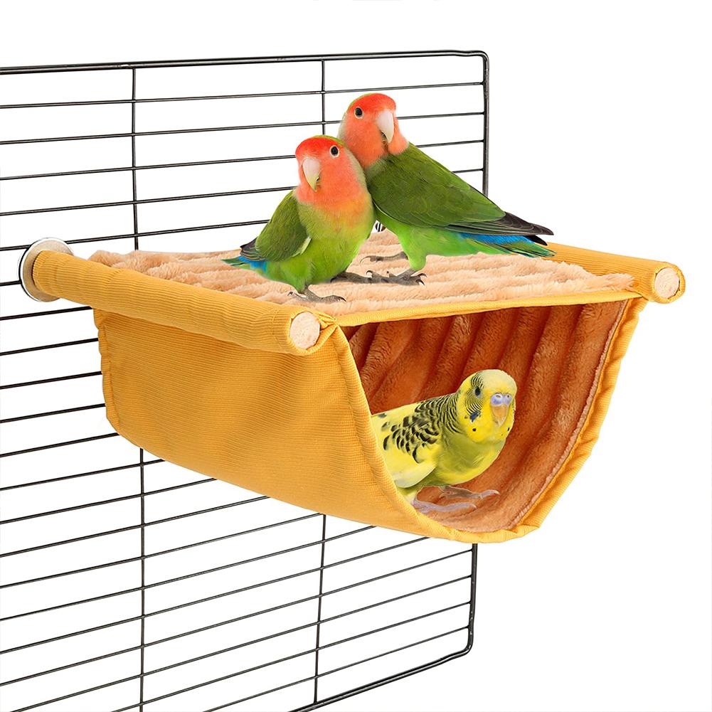 Pet Bird Hanging Hammock Warm Nest Bed Removable Washable Parrot Bird Cage Perch For Parrot Hamster House Accessories