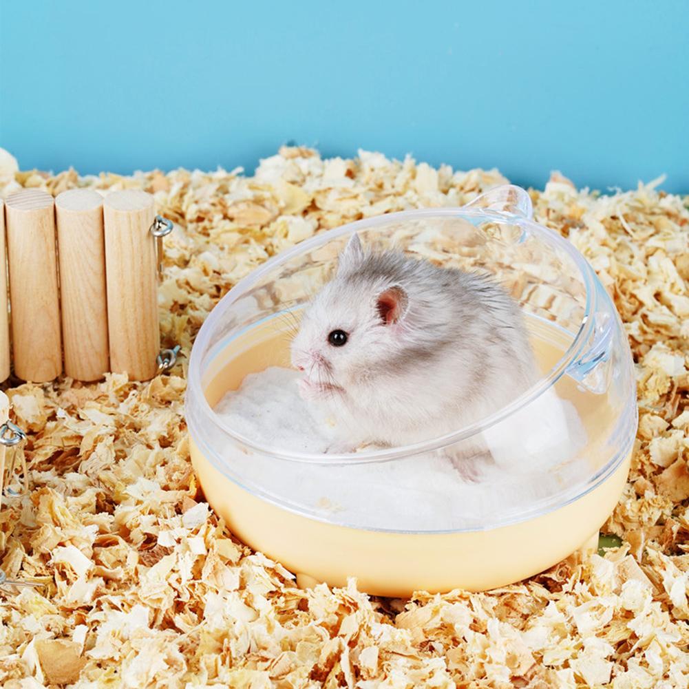 Hamster Transparent Bathing Tub Detachable Anti-splash Large Space Bathroom Sand Nest Pet Supplies