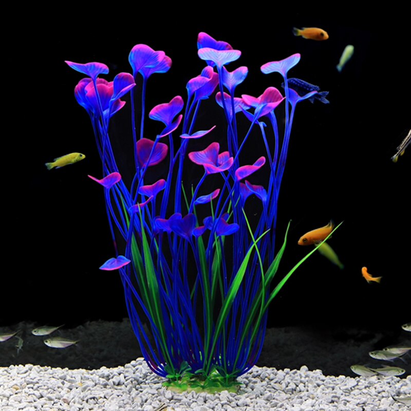 40cm Aquarium Plants Decor Grass Underwater Plastic Artificial Aquatic Plants Ornaments Fish Tank Aquarium Landscape Decoration