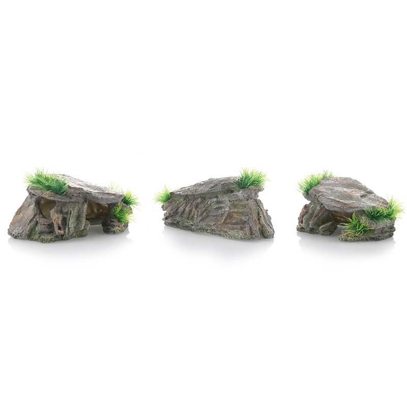 Reptile Fish Tank Hideout Turtle Reptile Basking Hide Hideout Turtle Cave Tank Accessories For Reptiles Lizards Turtles Fish