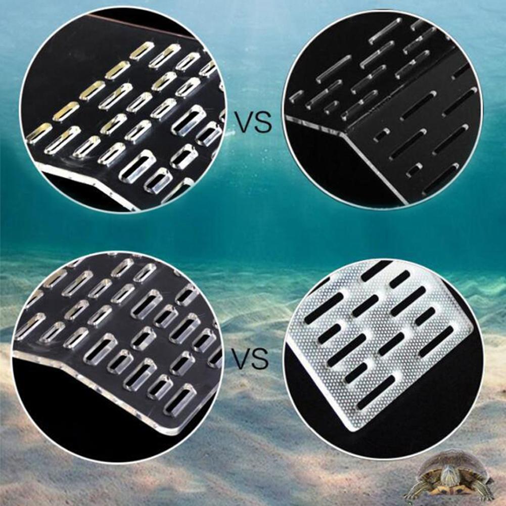 Transparent Turtle Basking Platform With Strong Suction Cups Tortoise Resting Terrace Fish Tank Aquarium Landscape Decoration