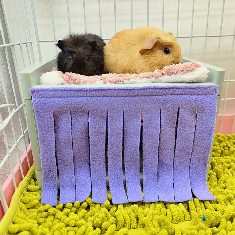 Hide House Bed Tassel Door Curtain Soft Comfortable Washable Small Animals Cage Accessories For Guinea Pig